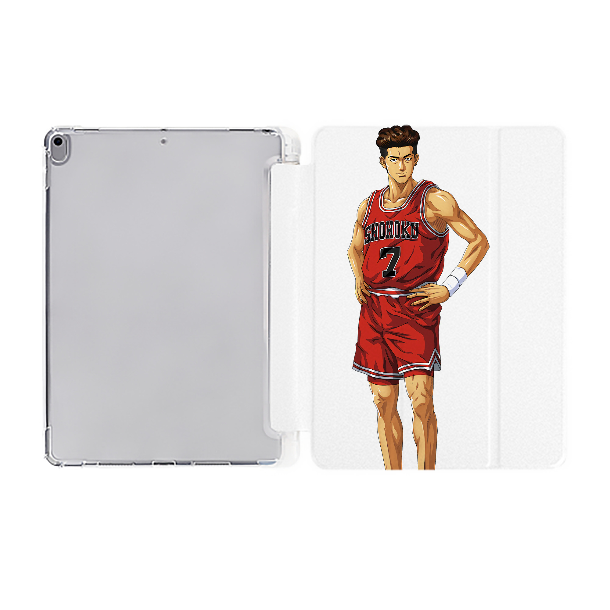（画像用） SLAM DUNK／スラムダンク IPad ケース ペン収納付き 三つ折りスタンド PUレザー×シリコン 対応機種9.5/10.5/10.9インチ